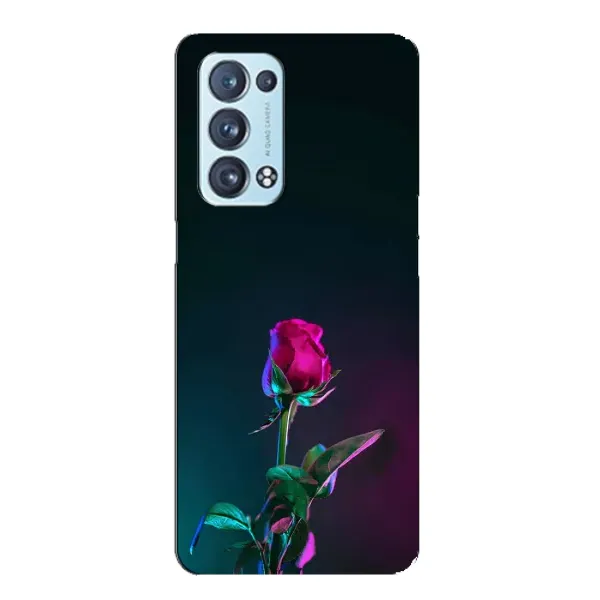 Чехол с рисунком «Ночная роза» для OPPO Reno6 Pro 5G Чехол с рисунком «Ночная роза» для OPPO Reno6 Pro 5G