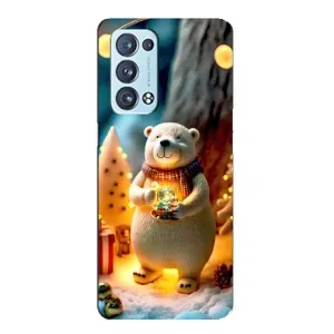 Чохли на Новий Рік Oppo Reno6 Pro 5G (Новорічний ведмедик)