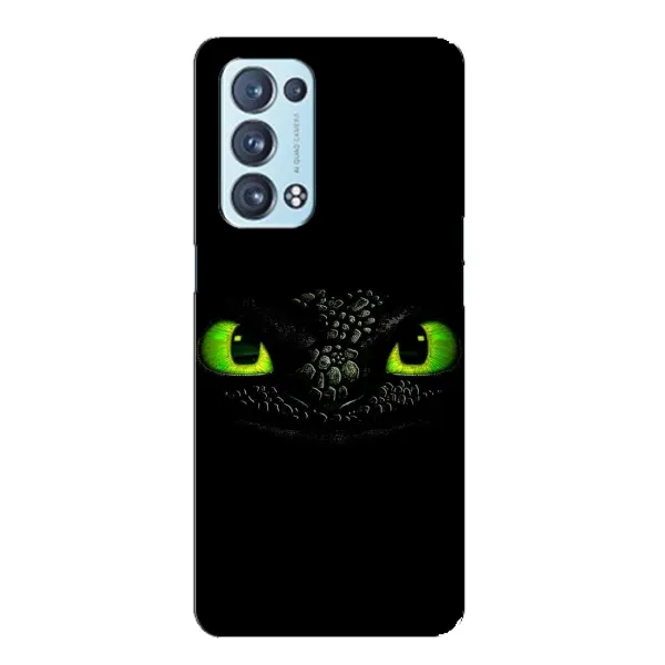 Чехол с рисунком «Глаза Беззубика» для OPPO Reno6 Pro 5G Чехол с рисунком «Глаза Беззубика» для OPPO Reno6 Pro 5G