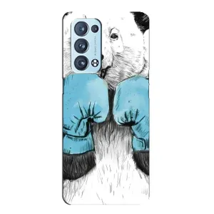Чехлы с Пандами на Oppo Reno6 Pro 5G (Панда боксер)