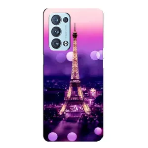Чехол с Эйфелевой башней на Oppo Reno6 Pro 5G (Париж башня)