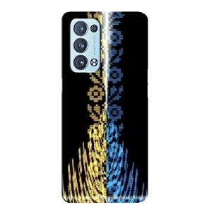 Силиконовый Чехол на Oppo Reno6 Pro 5G (Патриотическая вышиванка)