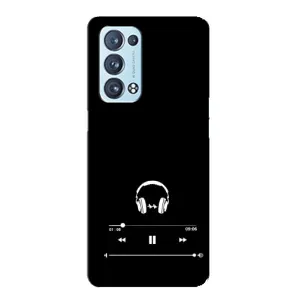 Чохол з картинками на чорному фоні для Oppo Reno6 Pro 5G (Плеєр)