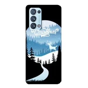 Силіконовий бампер на різдво для Oppo Reno6 Pro 5G (Різдвяний Олень)