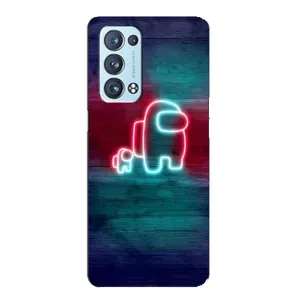 Чохол "Амонг Ас" для Оппо Рено 6 Про (5G) (З вихованцем)