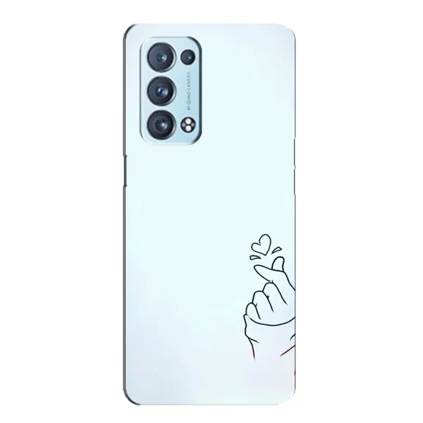 Чехол с рисунком «Сердце на голубом» для OPPO Reno6 Pro 5G Чехол с рисунком «Сердце на голубом» для OPPO Reno6 Pro 5G