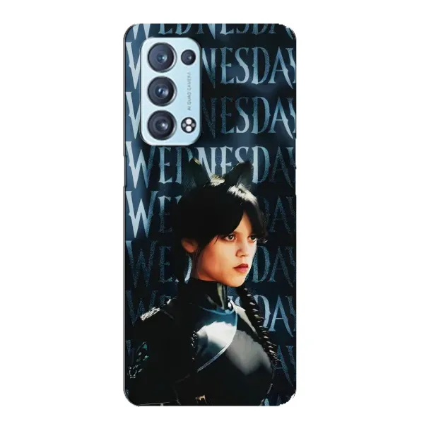Чехол с рисунком «Уэнздей с ушками» для OPPO Reno6 Pro 5G Чехол с рисунком «Уэнздей с ушками» для OPPO Reno6 Pro 5G