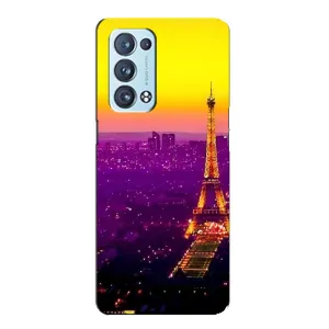 Чехол с Эйфелевой башней на Oppo Reno6 Pro 5G (Яркая башня)
