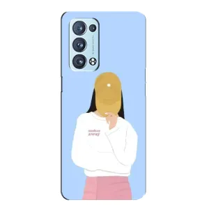 Силіконовый Чохол на Oppo Reno6 Pro 5G з картинкой Модных девушек (Жовта кепка)