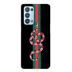Чохли бренд ГУЧЧІ для Oppo Reno6 Pro 5G (Змій Гуччі)