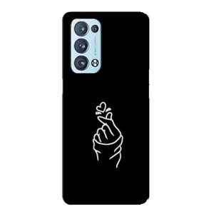 Чехлы (Знак сердечка) на Oppo Reno6 Pro 5G (Знак Сердечка)