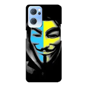 Чехол с Украинской символикой на Оппо Рено 7 (5G) (Анонимус патриот)