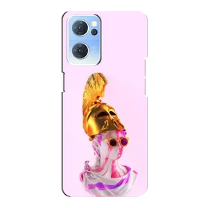 Чехол с Прикольным принтом на Oppo Reno7 5G (АРТ Статуя)