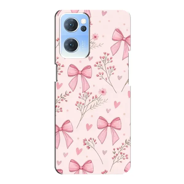 Чехол с рисунком «Банты с цветами» для OPPO Reno7 5G Чехол с рисунком «Банты с цветами» для OPPO Reno7 5G