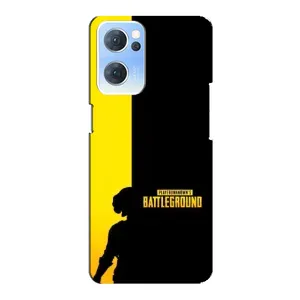 Чохол (TPU) з картинкою "Лого Пабг" на Оппо Рено 7 (5G) (Battlegrounds)