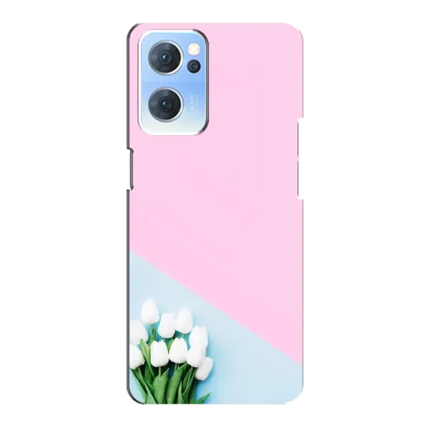 Чехол с рисунком «Белые тюльпаны» для OPPO Reno7 5G Чехол с рисунком «Белые тюльпаны» для OPPO Reno7 5G