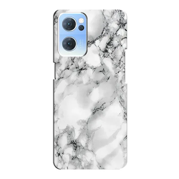 Чехол с рисунком «Белый мрамор» для OPPO Reno7 5G