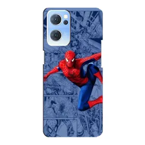 Силиконовый Чехол для Oppo Reno7 5G (Человек Паук)
