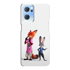 Силиконовый чехол с принтом Зоотрополіс для Oppo Reno7 5G (Джуди и Ник)