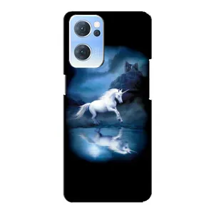 Чехол Unicorn на Oppo Reno7 5G (Единорог)