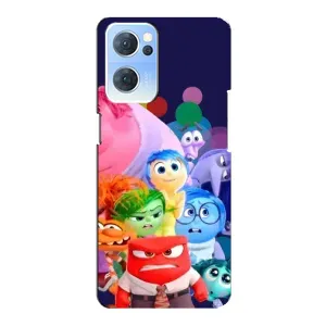 Чехол Головоломка для Oppo Reno7 5G - (AlphaPrint) (Герои головоломки)