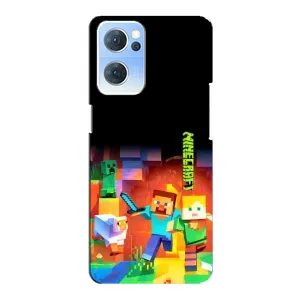 Чохли для Oppo Reno7 5G (Персонажі МайнКрафт) (Герой Майнкрафт)
