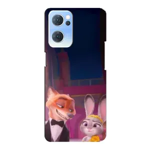 Силиконовый чехол с принтом Зоотрополіс для Oppo Reno7 5G (Главные герои)