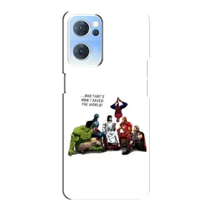 Чехлы для Oppo Reno7 5G (Для Христиан) (Иисус супергерой)