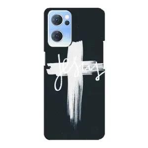 Чехлы для Оппо Рено 7 (5G) (Крест Иисуса) (Jesus)