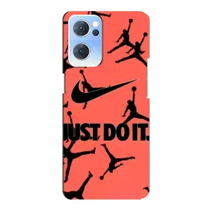 Силіконовый Чохол Nike Air Jordan на Оппо Рено 7 (5G) (Just Do It)