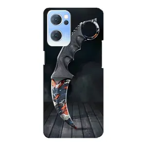 Чехол с рисунком «Кинжал КС ГО» для OPPO Reno7 5G