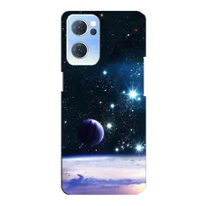 Чехол (ТПУ) с планетами на Oppo Reno7 5G (Космический вид)
