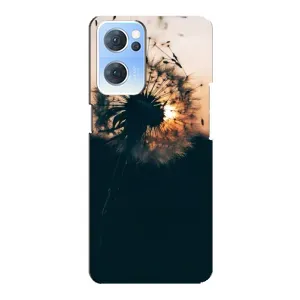 Силиконовый Чехол с одуванчиками на Oppo Reno7 5G (Красивый одуванчик)