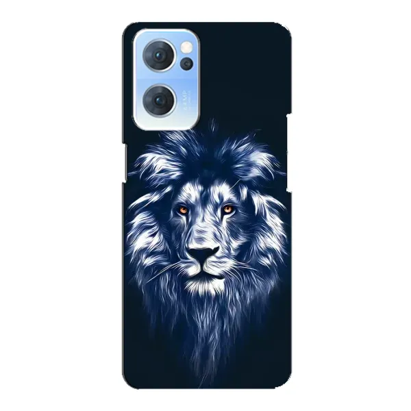Чехол с рисунком «Лев - синий» для OPPO Reno7 5G Чехол с рисунком «Лев - синий» для OPPO Reno7 5G