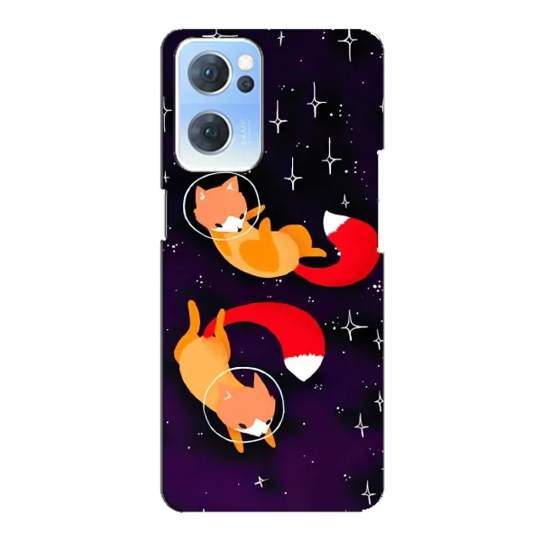 Чехол с рисунком «Лисы» для OPPO Reno7 5G Чехол с рисунком «Лисы» для OPPO Reno7 5G
