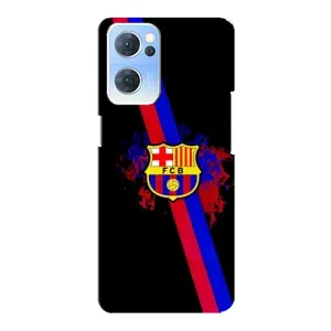 Чехол для Oppo Reno7 5G (Барселона) (Лого Барсы)