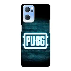 Чохол (TPU) з картинкою "Лого Пабг" на Оппо Рено 7 (5G) (Лого PUBG)