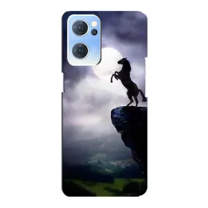 Чохли з зображенням різних тварин на Oppo Reno7 5G (Кінь)