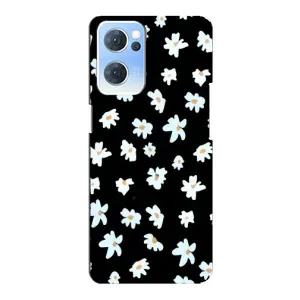 Чехол с ромашками на Oppo Reno7 5G (Маленькие ромашки)
