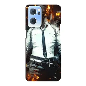 Чохол з картинкою "Герой Pubg" на Oppo Reno7 5G (Man Пубг)