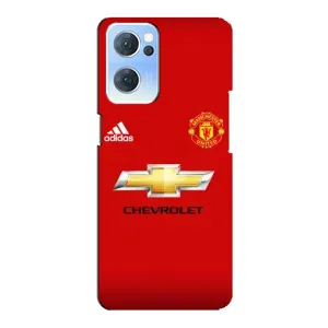 Силиконовые Чехлы принт Футбол на Oppo Reno7 5G (Man United)