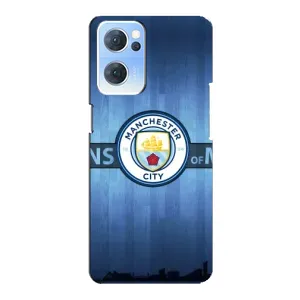 Силиконовые Чехлы принт Футбол на Oppo Reno7 5G (ManCity)