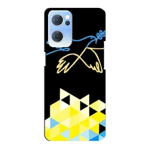 Чехол на Oppo Reno7 5G Украинский дизайн (Мир для Украины)