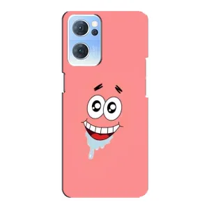 Чехлы с Патриком на Oppo Reno7 5G (Мордочка Патрика)