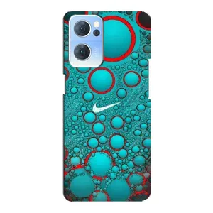 Силіконовый Чохол на Oppo Reno7 5G з картинкою НАЙК (Найк зелений)