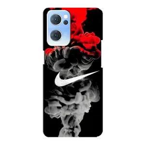 Силіконовый Чохол на Oppo Reno7 5G з картинкою НАЙК (Nike дим)