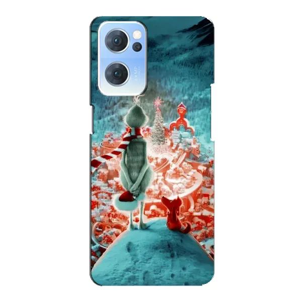 Чехол с рисунком «Новогодний Гринч» для OPPO Reno7 5G Чехол с рисунком «Новогодний Гринч» для OPPO Reno7 5G