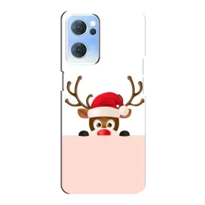 Чохол Санта Клаус для Oppo Reno7 5G (Оленя)