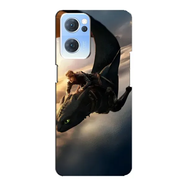 Чехол с рисунком «Полет Беззубика» для OPPO Reno7 5G Чехол с рисунком «Полет Беззубика» для OPPO Reno7 5G