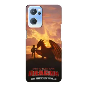 Чехол дракон Беззубик для Oppo Reno7 5G (Постер Беззубика)